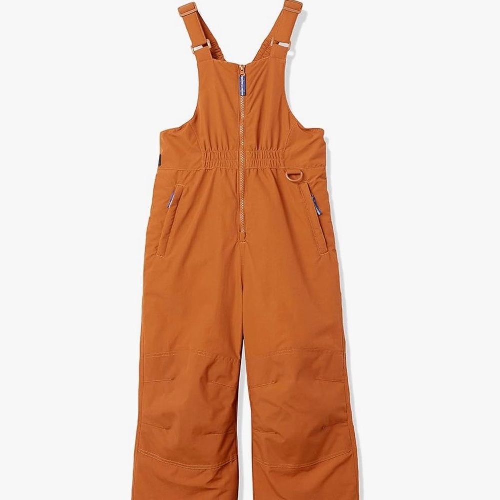 Amazon Essentials Kids XXL Insulated Snow Bibs – Rust Orange